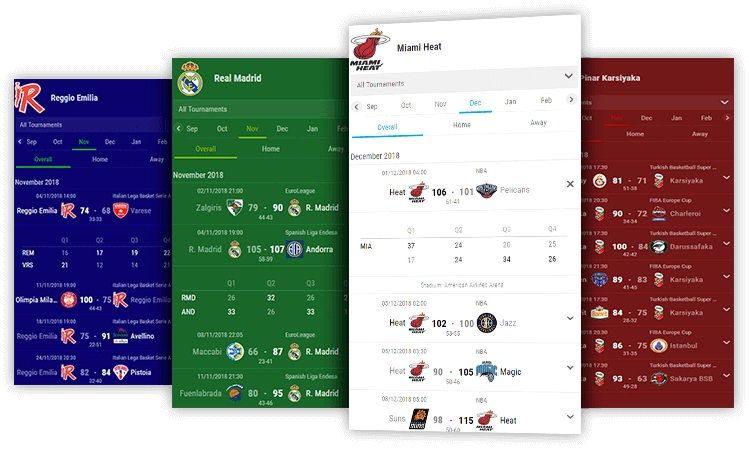 basketball team schedules desktop and mobile