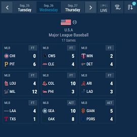 MLB Scores Scoreboard Results and Highlights